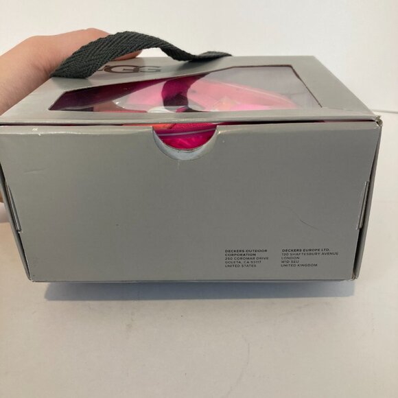 UGG Sandal Pink White Blue Neon Zuma Sling Flip Flop Shoe Baby Toddler 12-18M - Picture 7 of 10